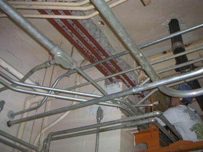 interior masonry at a Local plant