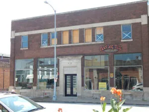 Nelson project exterior brick façade